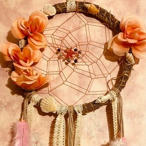 Beach inspired handmade dreamcatcher